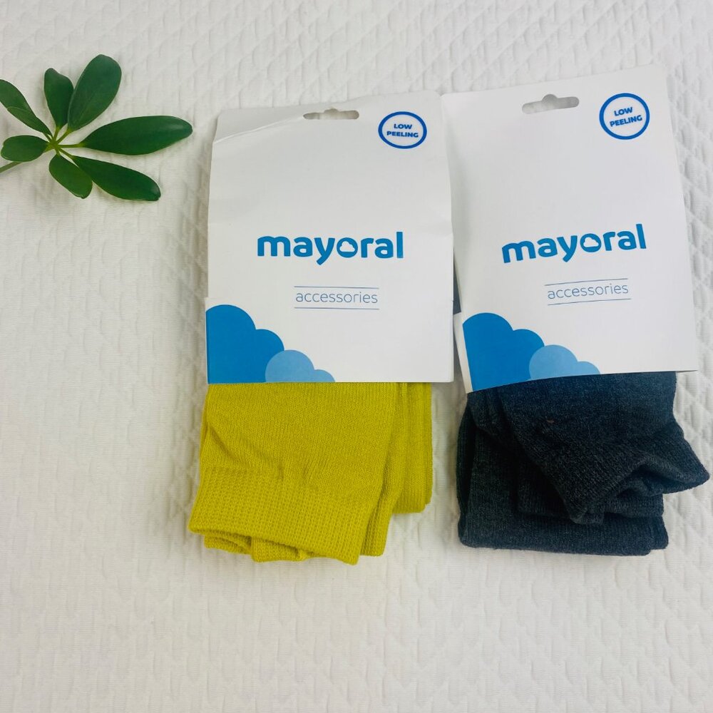 NWT Mayoral Baby Girls Knit Tights BUNDLE of 2 tights size 24 months